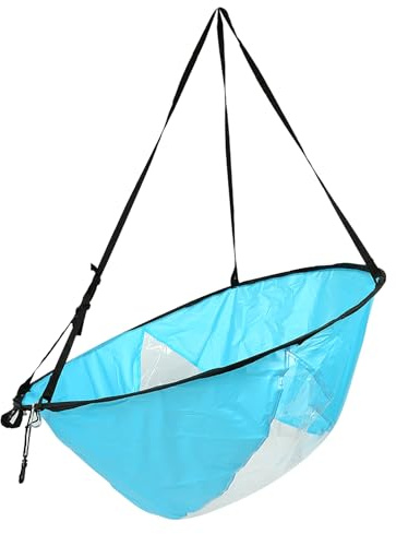 CHICIRIS Kayak Segel, 3 Farben 108 cm Downwind Paddle Board Segel mit Klarem Fenster UV -Schutz für Kajak -Kanus in Schlauchbooten (Blue)