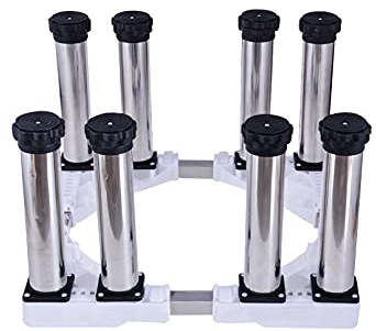 Supports universels réglables de 45 à 68 cm pour lave-linge et sèche-linge, pieds de meubles robustes, protection contre les rayures et les bosses, idéal pour les réfrigérateurs et les étagères hautes