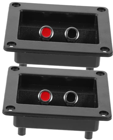 BAZEITFLOW 2 pezzi Terminali per Casse Acustiche Morsettiera Subwoofer con Connessione Molla Connettori Binding Post Resistenti e Facili da Installare per Impianti Audio Home Theater Stage