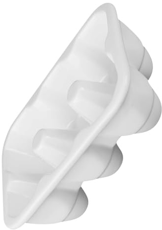 Toddmomy 6griglie Contenitore Portauova in Ceramica Resistente e Facile Da Pulire Per Frigorifero e Cucina Design Fondo Piatto Colore Bianco