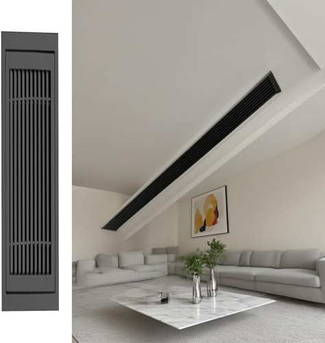 PpeiliL Rejilla de ventilación de plástico negro, panel de acceso duradero for paneles de yeso y sistemas de aire acondicionado, personalizable en varios tamaños.(400x600mm)