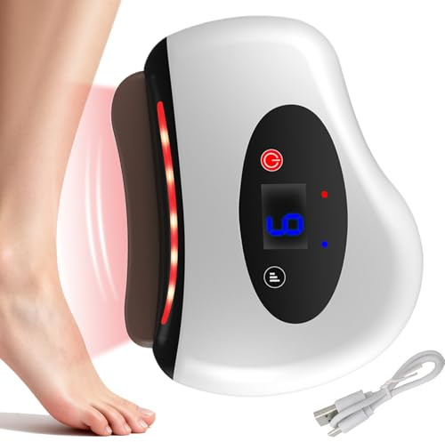 Herramienta de masaje con raspador muscular calentado, dispositivo de relajación muscular para recuperación deportiva, del estrés en el lugar de trabajo, preparación para dormir, viajes, uso
