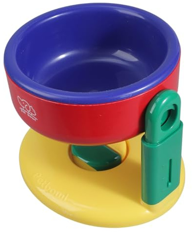 AMISENK Mangeoire surélevée avec hauteur personnalisable, design anti-basculement et bols vibrants, multifonction et réglable