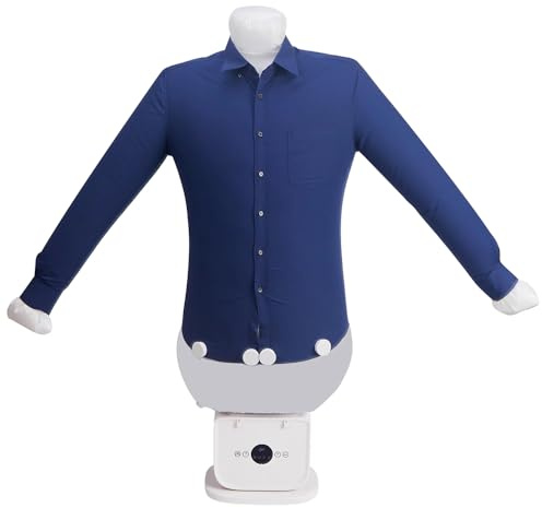 ShaiVrissian Automatic Shirt Dryer and Ironer,Multi size Ironing Manikin,Heating Temperature 60-70°c,Hands Off Operation,Quick Wrinkle Removal,For Shirts,Blouses,And Trousers A