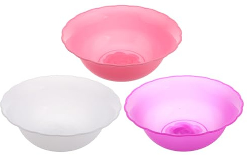 iplusmile 3 Stück Rundes Tragbares Waschbecken aus Kunststoff für Gesichtsreinigung Spa Haushalt Multifunktionale Waschschüssel für Schönheitspflege und Outdoor Einsatz