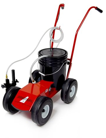 Newstripe EcoLiner Standard Battery Powered Field Striping Machine (Part# 10004483) | Field Use Only | Heavy Duty Diaphragm Pump | 12V Deep Cycle Battery | Cushioned Handles | 5-Gallon | Made in USA