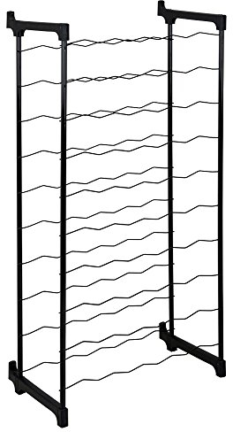 Metaltex Barbera 383650 Range-bouteilles 50 bouteilles, Noir