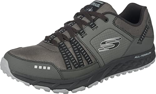 Skechers Herren Escape Plan Sneaker, Grey Charcoal Black, 43 EU
