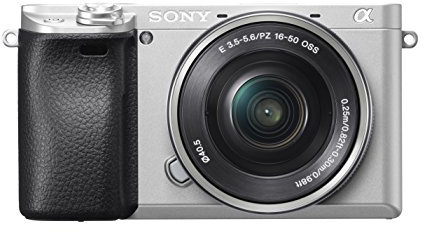 Sony Alpha 6300 Kit Fotocamera Digitale Mirrorless Compatta con Obiettivo Intercambiabile SEL 16-50 mm, Sensore APS-C CMOS Exmor HD da 24.2 MP, 425 pt Fast Hybrid AF 11 fps, Argento