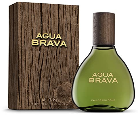 Agua Brava Eau de Cologne for Men - Long Lasting - Marine, Sporty, Fresh, Classic and Elegant Scent - Wood, Citrus, Spicy and Musk Notes - Ideal for Day Wear - 100ml
