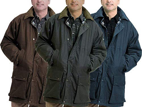 Hunter Outdoor Horseman Unisex Wachsjacke Gr. XL, braun