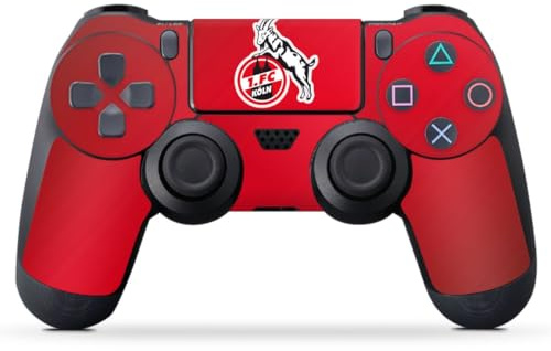 DeinDesign Skin kompatibel mit Sony PlayStation 4 Controller Folie Sticker 1. FC Köln Offizielles Lizenzprodukt EffZeh