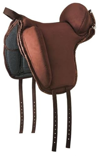 Barefoot Reitpad Physio Support braun – Rutschfestes Sattelpad – Halt gebende und rahmende Pauschen – pferdefreundliche Polsterung – Perfekt für Reiten ohne Sattel - Größe L