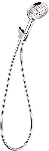 hansgrohe Raindance Select S Handbrause-Set, verstellbar, 12,7 cm, modernes 3-strahliges PowderRain, Voll- und Massage, einfache Installation mit Schlauch in Chrom, 1,75 GPM, 04905000