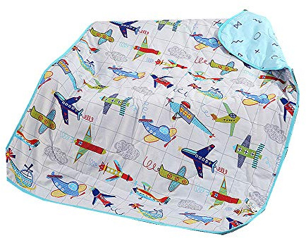 Bambini Baby Summer Coperta Sottile Trapunta Animali Coperta per Culla Cotone Tigre Giraffa Aeroplano Rosa Anguria Motivo Biancheria da Letto Ragazzo Ragazza Trapunta Estiva (Azzurro, 110_x_150_cm)