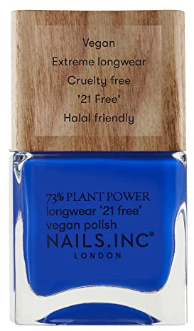 Nails.INC 73% Plant Power Nail Polish, Long Lasting Nail Color Lasts Up to 10 Days, Quick Drying, Cruelty Free, Vegan, 21 Free Formula, Inner Peace of Me, (14ml)
