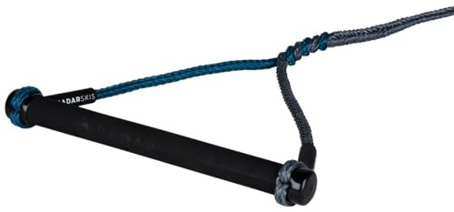 Radar Vapor Custom Waterski Rope, 12 in. Handle 1.0 in. Diam., Grey/Battleship Blue