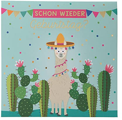 Depesche 0011694-025 Pop-up Glückwunschkarte zum Geburtstag, Klappkarte mit Musik, Lichtelementen und einem originellen Spruch, Geburtstagskarte inkl. Umschlag, Format 15,5 x 15,5 cm