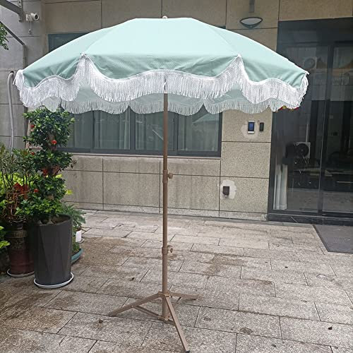 Parasols de jardin de parapluie de plage en plein air, parasol de cantonnière bohème à franges de luxe, parapluie de parasol pour la décoration extérieure, le divertissement et le bord de la piscine
