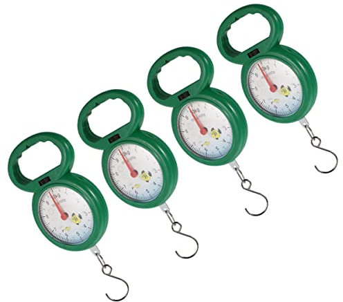 Garneck 4stücke Tragbare Federwaage Kunststoffhaken Kompakte Mobile Handwaage Für Gepäck Angeln Und Haushalt Leicht Und Robust Für Präzises Wiegen Unterwegs