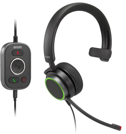SNOM A330M Cuffie Over Ear Cablato – Cuffie Con Microfono Senza Fili, Cavo Cuffia, Cuffie da Gioco Wireless Con Microfono & Cancellazione Passiva del Rumore - 00004597