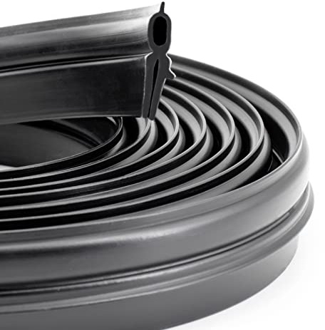 SZKXMJ Rv Roof Vent Seal Vinyl Seal Rv Sealfor Ventline, Hengs and Camco Roof Vents (59INCH, Black)