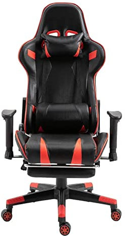 StejaR Bürostuhl, Gaming-Stuhl, Chef-Stuhl mit hoher Rückenlehne, drehbarer gepolsterter Sitz, Videospiel-Stuhl, Computerstuhl, Büro-Schreibtischstuhl, Stuhl erforderlich Comfortable Anniversary