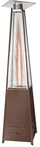 Shienfir Pyramid Propane Heater, 48,000 Btu Outdoor Heater with Cover, Wheels, for Decking, Home & Garden, 52 x 52 x 221cm