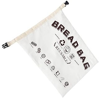 Mikinona 1stück Wiederverwendbarer Baumwoll-brotbeutel Mit Schnappverschluss Aufbewahrung Für Hausgemachtes Brot Gemüse Und Snacks Umweltfreundlicher Und Sicherer Lebensmittelbeutel