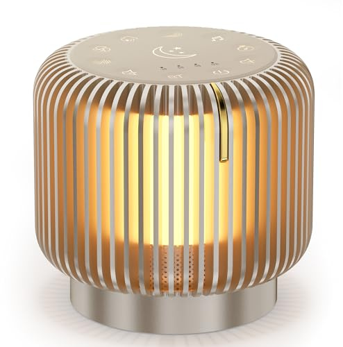 COLSUR Veilleuse Bébé, Haut-parleur Bluetooth avec lumière, Veilleuse Bruit Blanc Bebe, Musique Relaxante, Fonction minuterie et mémoire,la Chambre D'enfant et les Voyages