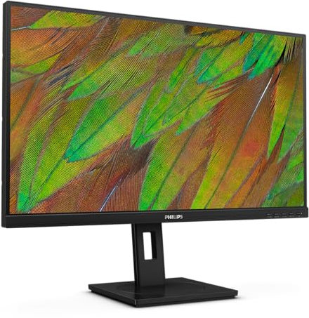 Philips 27B1U3900 - Monitor Ultra HD da 27 pollici, altezza regolabile, altoparlanti, Adaptive Sync (3840x2160, 60 Hz, 2x HDMI 2.0, 1x DisplayPort 1.4, 1x USB-C (90 W PD), RJ45, Hub USB) nero