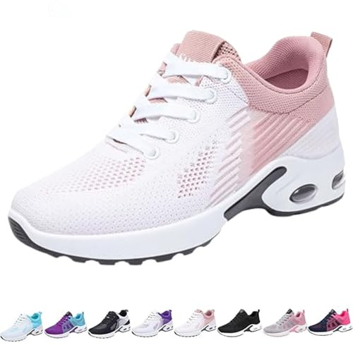 Baskets orthopédiques pour Femmes, Chaussures de Marche avec Soutien de la voûte Plantaire, Chaussures décontractées en Maille Respirante avec Coussin d'air