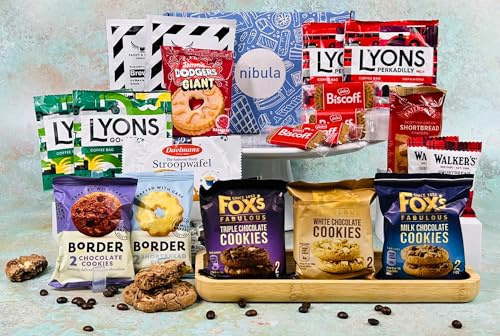 Coffee and Biscuits Hamper | Luxury Coffee Lovers Gift with Shortbread, Biscoff & Mocha Sachets