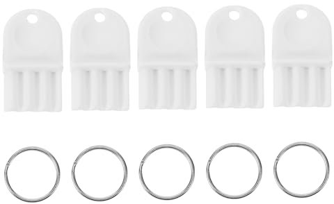 ERINGOGO 5sets Dispenser Asciugamani Chiavi Ricambio per Distributore Carta Igienica Chiavi per Dispenser Carta con Portachiavi Realizzate in Inossidabile