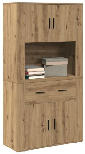 vidaXL Highboard Artisan-Eiche 80 x 33 x 150 cm Holzwerkstoff | Dieses Highboard bietet super viel Platz,