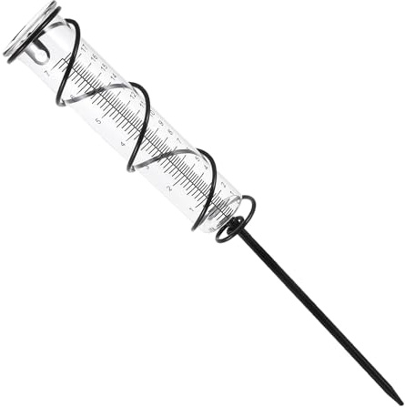 Toyvian Pluviomètre pour Pelouse Tube De Mesure Outil De Gestion De Jardin Appareil De Mesure De Pluie Et Précis