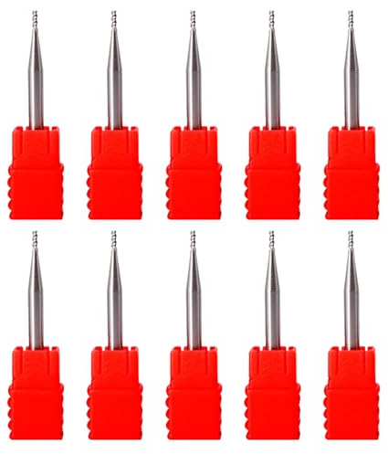 Satz Mit 10 Stahl-3-Edges Schaftfräsern Für Die Aluminiumverarbeitung Und Langlebigkeit MTS2X6X4X50 MTS1X3X4X50 Aluminium Fräser