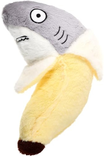 GALPADA Peluche Requin de Dessin Animé, Coussin Décoratif pour Canapé, Toucher Doux en Coton PP, Forme Élastique et Confortable pour Chambre et Fêtes