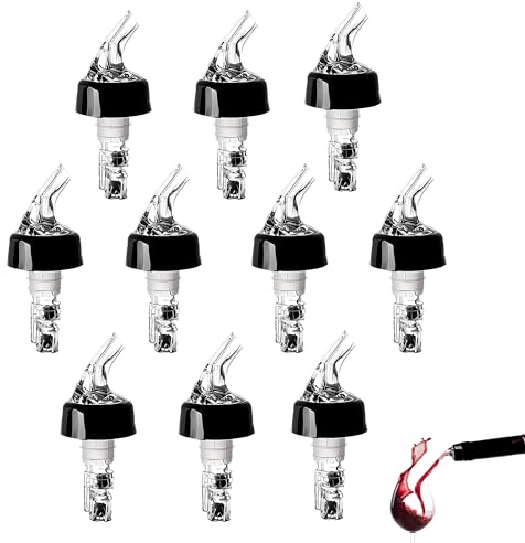 10PCS Automatic Measured Bottle Pourer 1oz/30ml | For Spirits Drinks Wine Cocktail, Quick Shot Spirit Measure, Alcohol Spirit Dispenser, Home Bar Tools