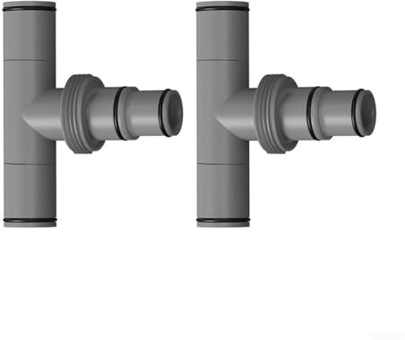 Sable pour filtre de piscine raccord en T 32 mm et 38 mm compatible avec plusieurs adaptateurs de tuyau pour des connexions sûres et stables (3,8 cm à 2 3,8 cm)