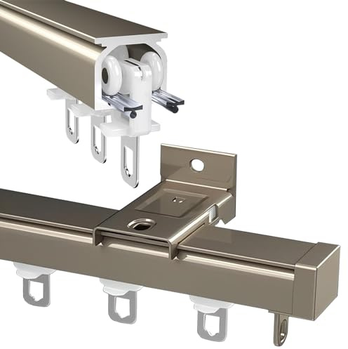 ain Track Roller för glidande takräcke för rumsavdelare och duschhållare aluminiumstänger i svart/vit/d vägg- och takmontering