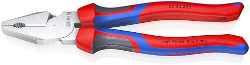 KNIPEX Kraft-Kombizange verchromt mit Comfort-Griffen 225 mm, 02 05 225