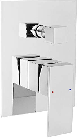 Welfenstein Unterputz Armatur VM-K13 2 Wege Umsteller eckig Messing verchromt