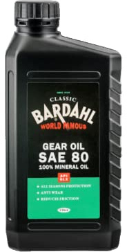 BARDAHL Classic Gear Oil SAE 80 API GL2 Olio Ingranaggi Monogrado 100% Minerale Per Auto D'epoca 1 LT