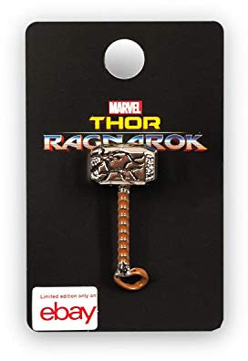 OFFICIAL Thor Ragnarok Cracked Mjolnir Hammer | Emaille Sammler Pin | ca. 3,8 cm hoch