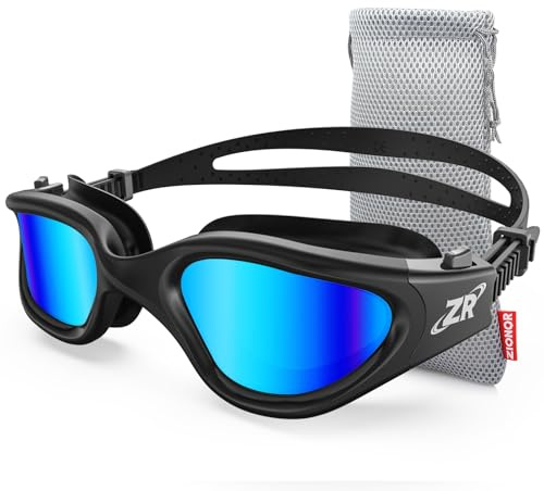 ZIONOR G1 - Gafas de natación polarizadas para unisex y adulto y mujer, anti niebla, 100% anti UV gafas de buceo