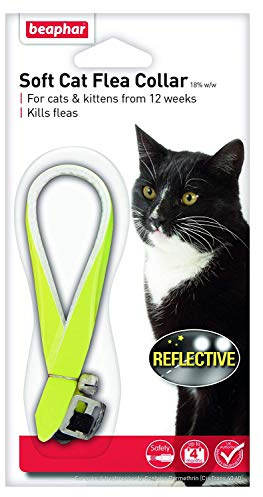 2 x Cat Flea Reflective Collar, Pack of 2, Yellow