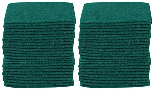 sourcing map 50uds Estropajo Estropajo Anti-Arañazos 6X4 Verde