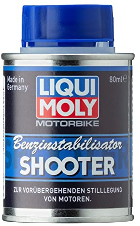 LIQUI Moly Motorbike Estabilizante para Gasolina Shooter, 80 ml, Aditivos para Combustible Gasolina, SKU: 21600