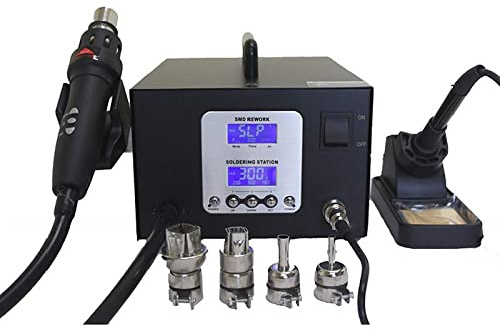 GIKHFSA Lead Free Soldering Station SMD Rework Station Advanced Hot Air Soldering Station,Hot Air Gun Welding Station,Lead-Free Hot Air Gun Soldering Station